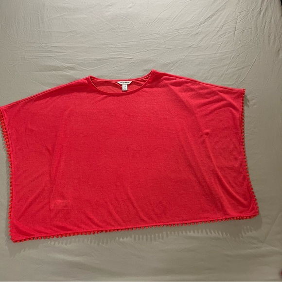 Tommy Bahama Oceana Foil Tassel Poncho Top S/M - Picture 6 of 12